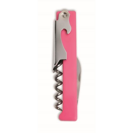 WRAP-ART Plastic &amp; Stainless Steel Corkscrew Pink 26686